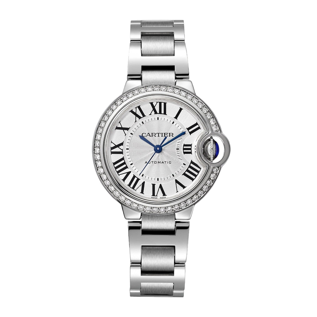 Ballon Bleu de Cartier 33 Watch - 33mm, Steel, Silver Dial, Ref. W4BB0023