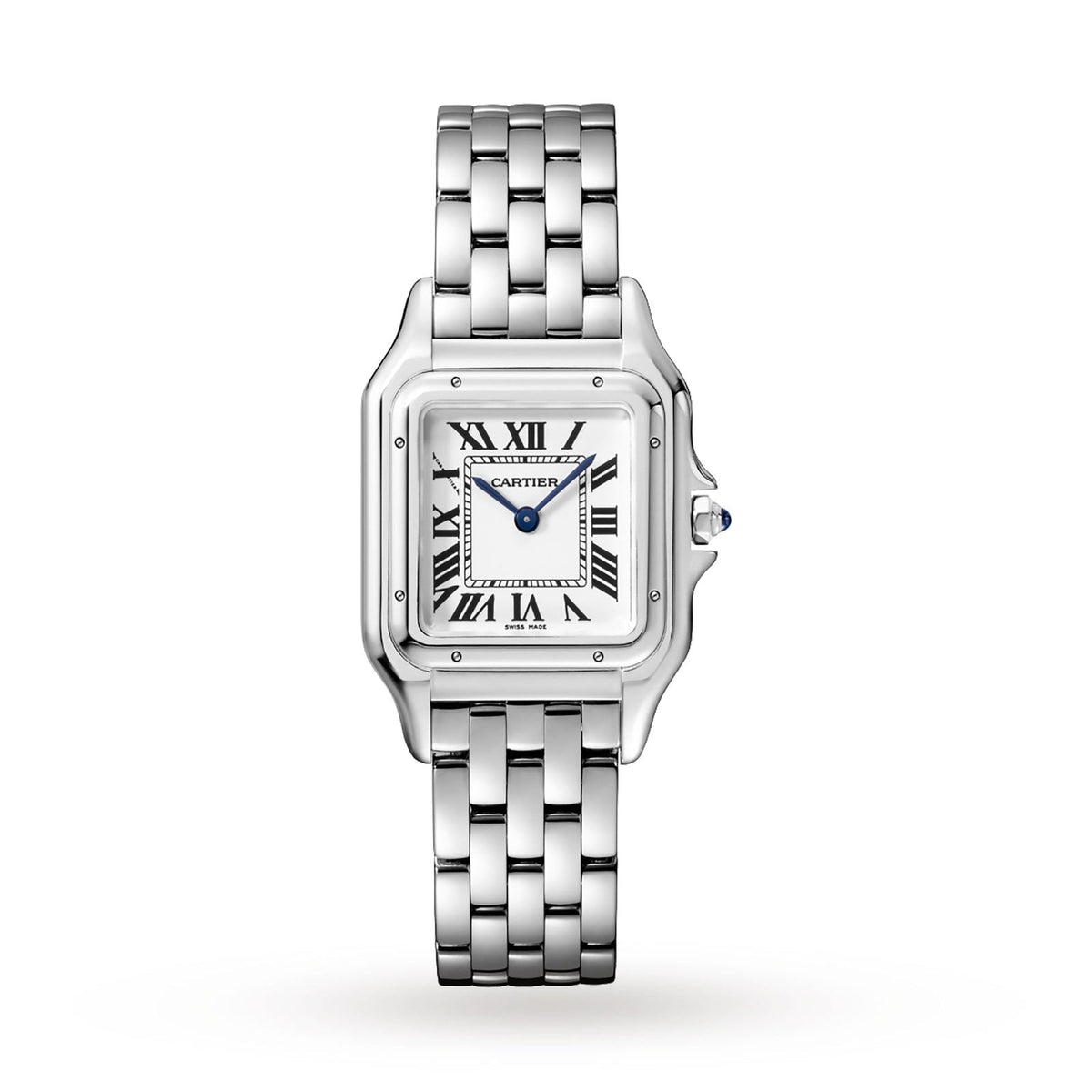 Panthère de Cartier Medium Model Watch - 27mm, Steel, White Dial